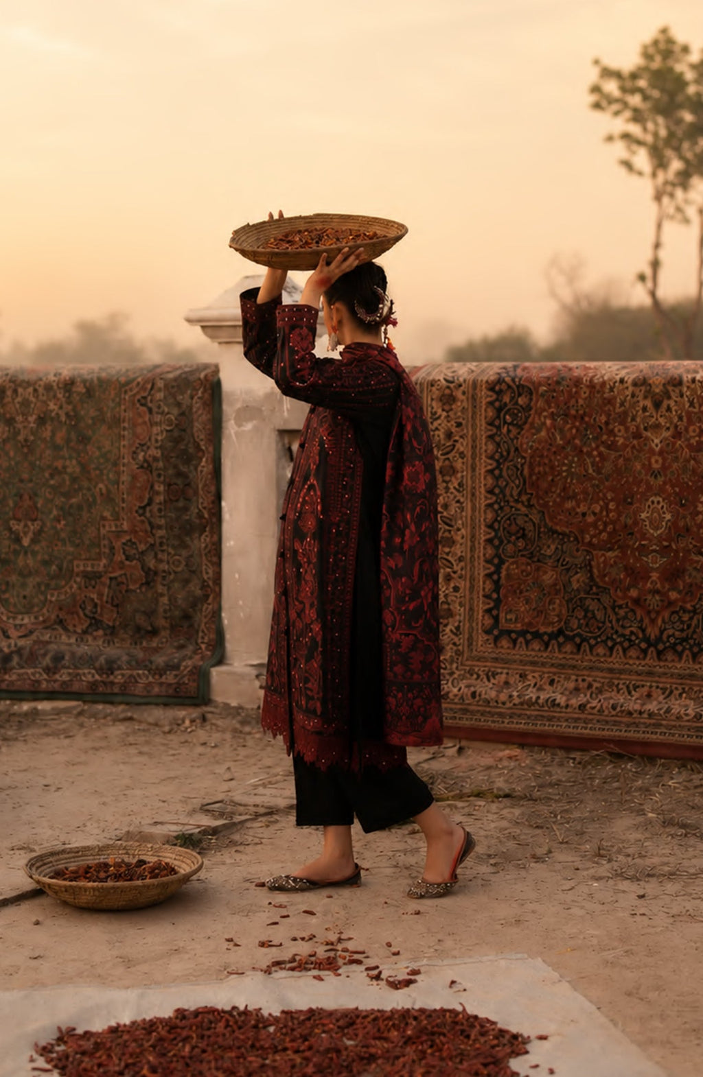 Casual Lite HER Summer Embroidered Cotton Lawn Stitched 3 Piece Suit - Aurevine - CL26HER - Black - Festive Collection