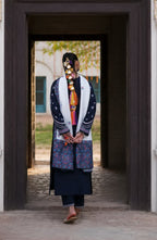 Casual Lite HER Summer Embroidered Cotton Lawn Stitched 3 Piece Suit - Noctelle - CL26HER - Blue - Festive Collection